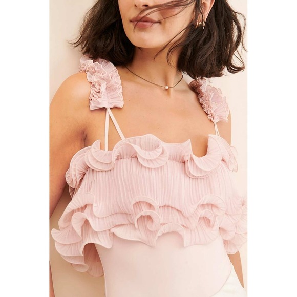 Free People For The Frill Of It Bodysuit Pink Size XS‎ - Picture 3 of 4